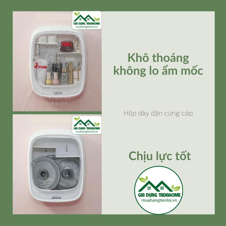 TỦ ĐỰNG MỸ PHẨM, TRANG SỨC, TỦ THUỐC Y TẾ TREO TƯỜNG CHỐNG NƯỚC (TẶNG KÈM MIẾNG DÁN) VIỆT NHẬT HOKORI 3635 - TADAHOME