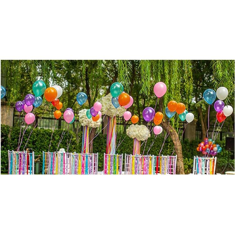 Bóng bay cao su nhũ 10 inch đủ màu.sử dụng trang trí sinh nhật, phòng cưới, đồ chơi cho bé