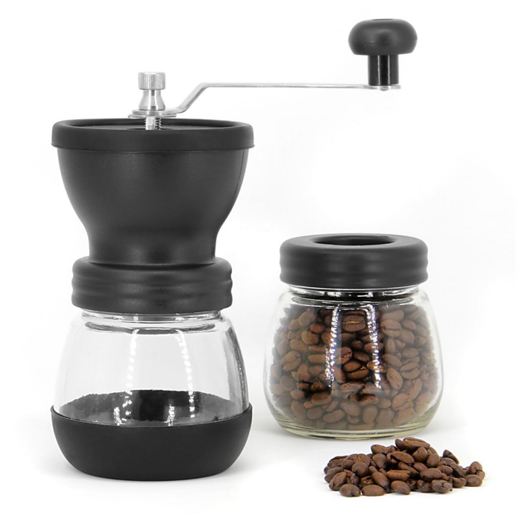 Portable Manual Coffee Grinder Mill Burr Practical Grain Grinder Tool Black