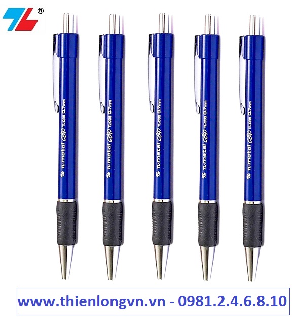 Combo 5 cây bút bi 0.7mm Thiên Long - TL036 màu xanh