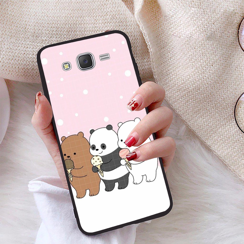 Ốp lưng dành cho Samsung Galaxy J7 viền dẻo TPU bộ sưu tập Chúng ta là gấu - Hàng chính hãng