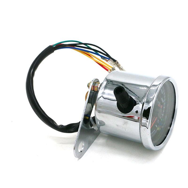 Bộ đồng hồ công tơ mét 2 khung kết hợp đèn LED 12V độc đáo dành cho xe mô tô