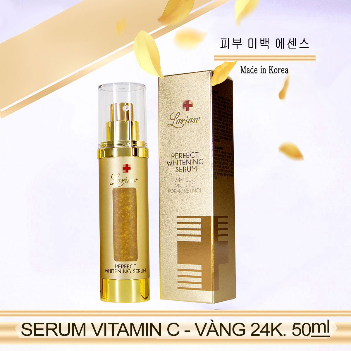 SERUM VITAMIN C VÀNG 24K DNA CÁ HỒI LARIAN+ LOẠI 50ML