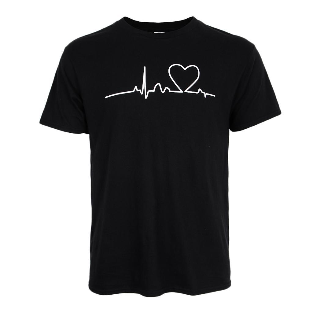 Casual Shirts Mens Summer Funny Printed Round Neck Tee Baseball T-shirt Tops