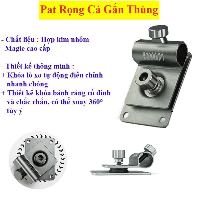 Bộ 3 Pat Linnhue Gắn Thùng câu cá ( Pat chống cần - pat khay mồi - pat rọng cá ) cao cấp