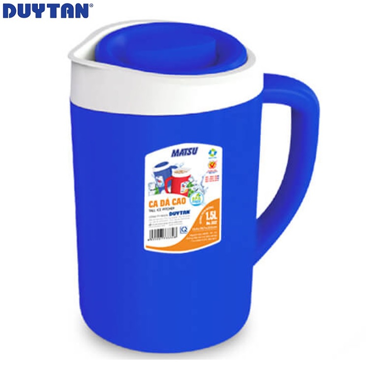Ca đá cao nhựa Duy Tân Matsu 1.5 lít - 33328 - Giao màu ngẫu nhiên - Hàng chính hãng