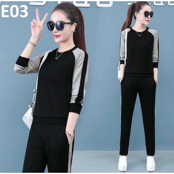 SALE XẢ HÀNG LẺ SIZE ĐỒ BỘ THUN DÀI THỜI TRANG 3 SIZE 44-62KG TÙY CHIỀU CAO
