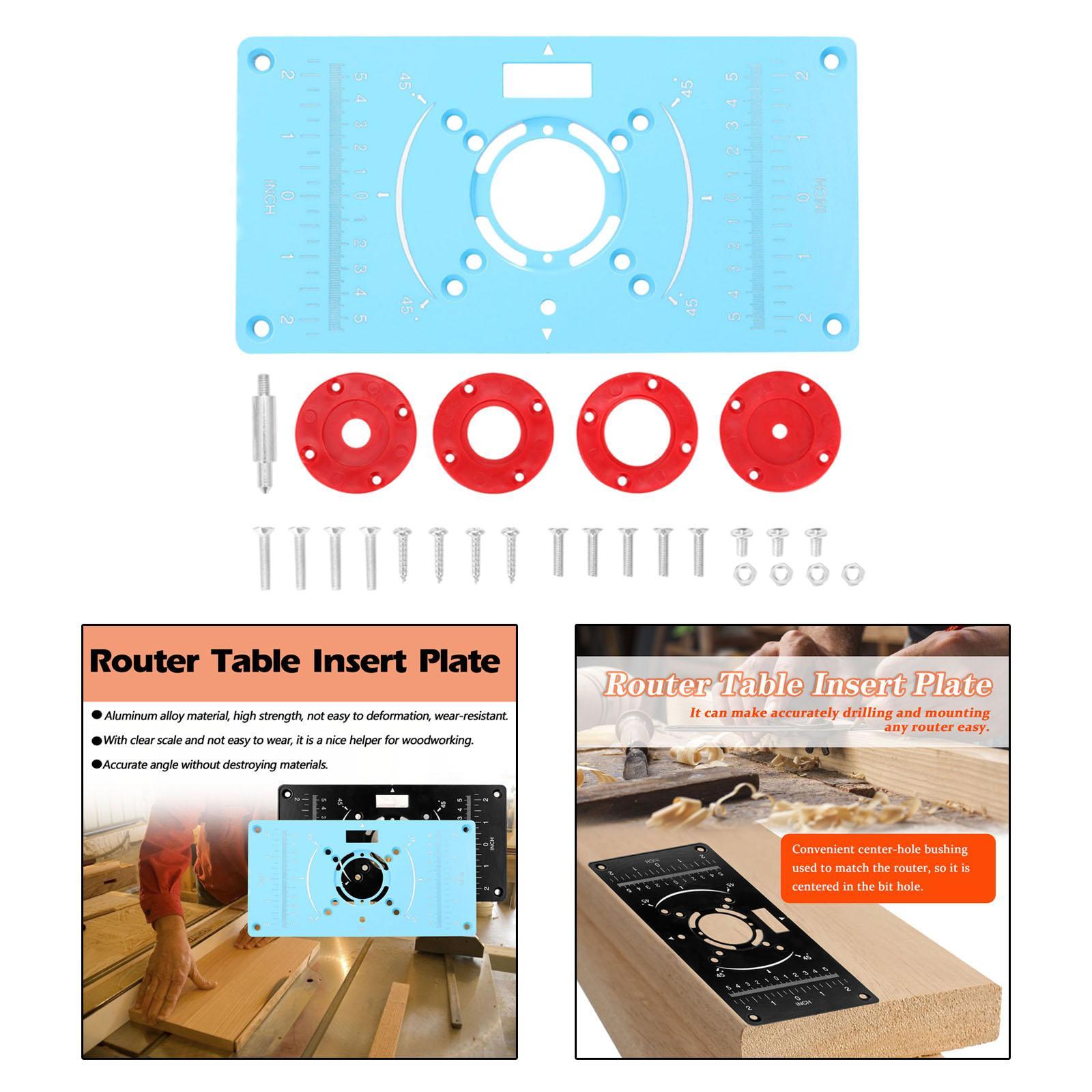 Router Table Insert Plate Wood Milling Flip Board for Woodworking