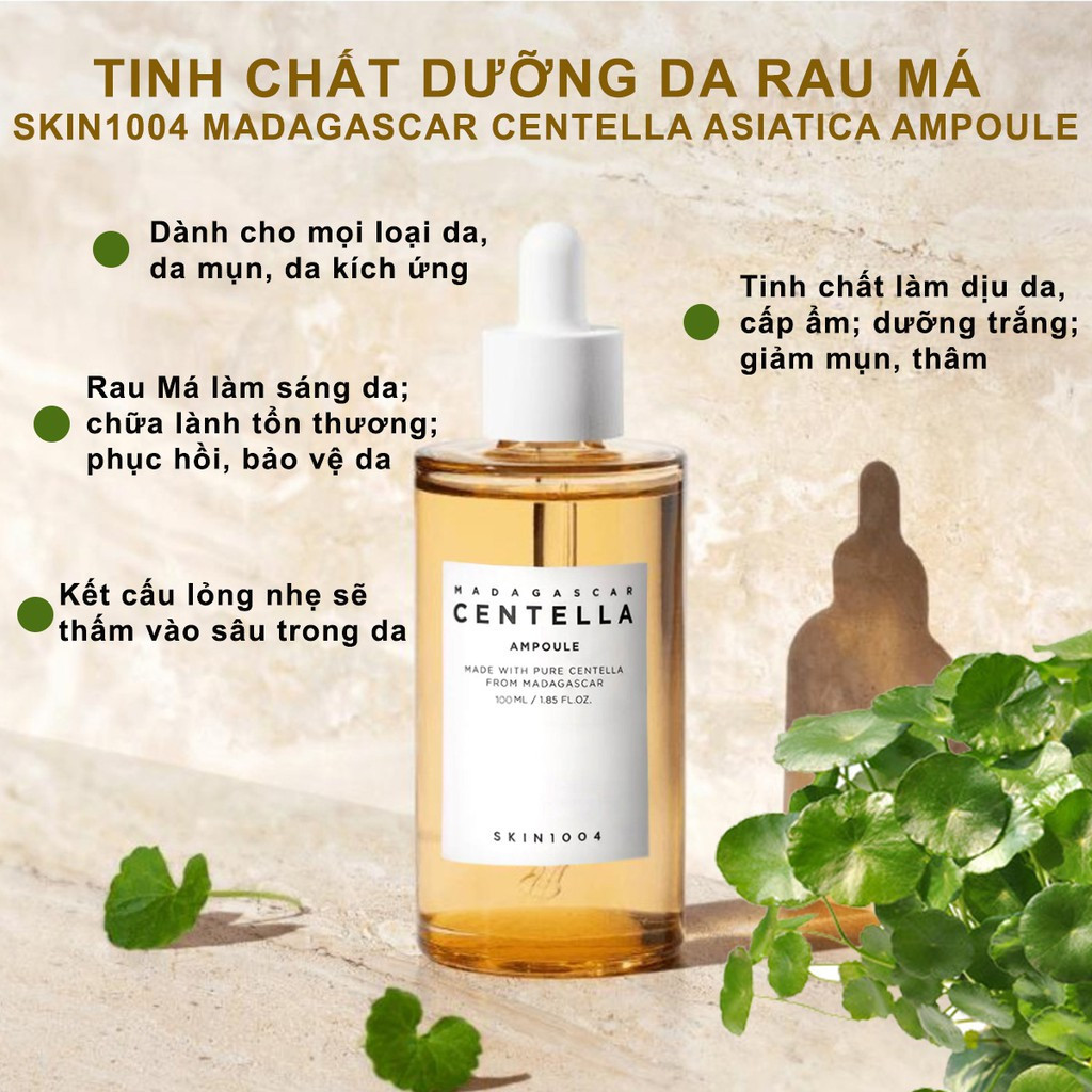 Tinh Chất Rau Má Hỗ Trợ Giảm Mụn Và Làm Dịu Da Skin1004 Madagascar Centella Ampoule 30ml