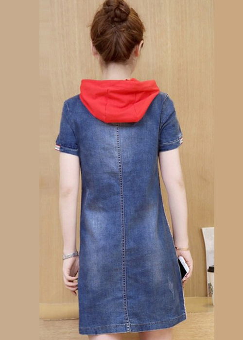 Đầm Jean Nữ Body Kèm Nón Thêu Hoa Cao Cấp