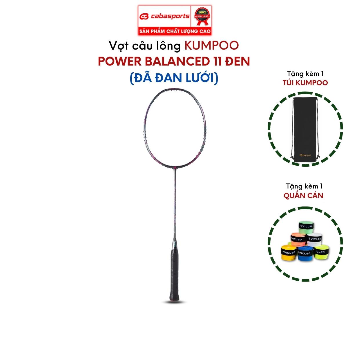 Vợt cầu lông đơn đã đan lưới Kumpoo Power Control K520 Pro, K520S, PC 99 Pro cao cấp siêu nhẹ, vợt công thủ toàn diện giá rẻ Bảo hành 3 tháng