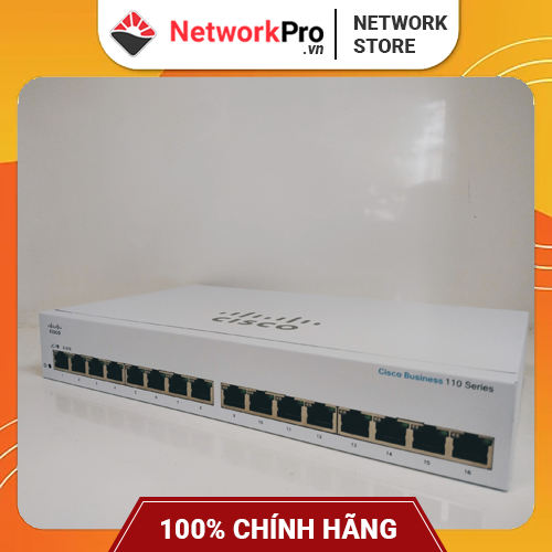 Switch Cisco CBS110-16T-EU Chính Hãng 16-port GE