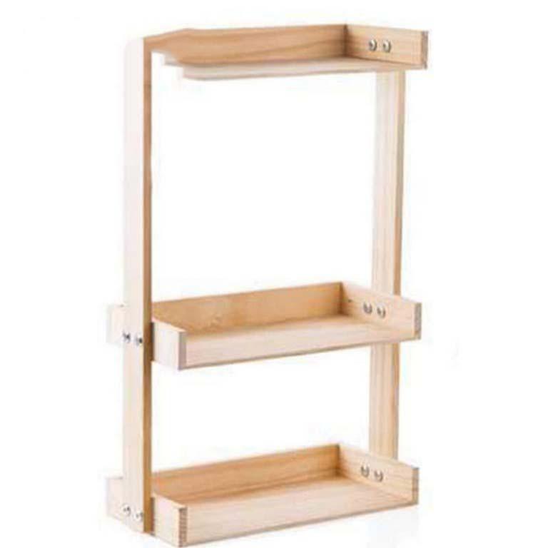 Kệ Đựng Đồ Gia Vị Phòng Bếp 2 Tầng, 3 Tầng++Gỗ Thông Nhập Khẩu Cao Cấp+Nhẹ Dễ Tháo Lắp Di Chuyển