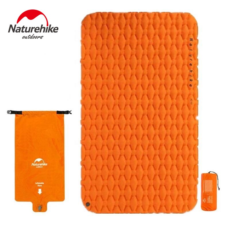 Đệm đôi TPU gấp gọn siêu nhẹ NatureHike NH19Z055-P phù hợp du lịch cắm trại, dã ngoại, văn phòng - đặc biêt có tặng kèm túi khô bơm hơi (Naturehike Inflatable Moisture-proof Sleeping Pad Tent Mat Camping Mattress Gear)