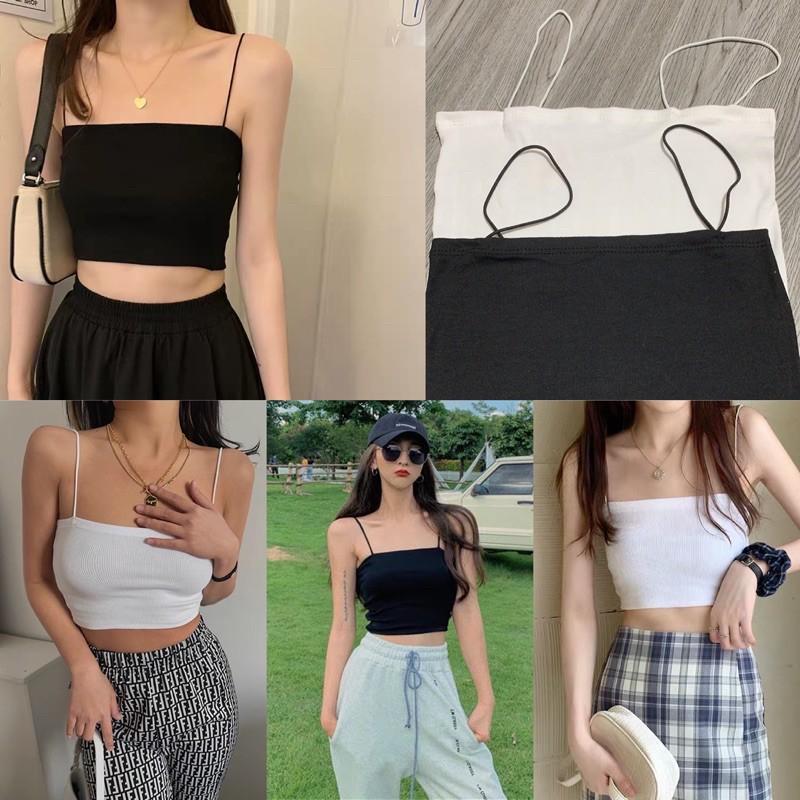 Áo sợi bún chất mát trendy nhiều màu sắc chất gân dày