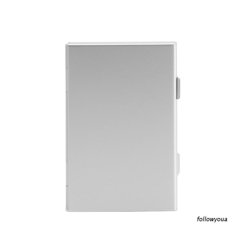 Hộp Đựng Thẻ Nhớ Màu Bạc Bằng Nhôm Cho Thẻ Nhớ TF Micro SD 24