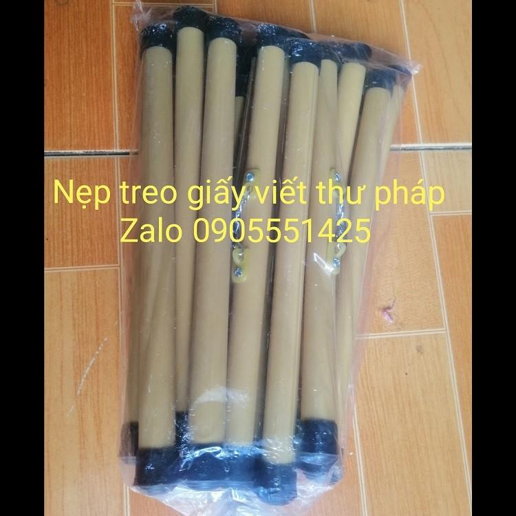 1 bó gồm 10 CẶP ống trúc treo ảnh ( nẹp treo giấy viết thư pháp)