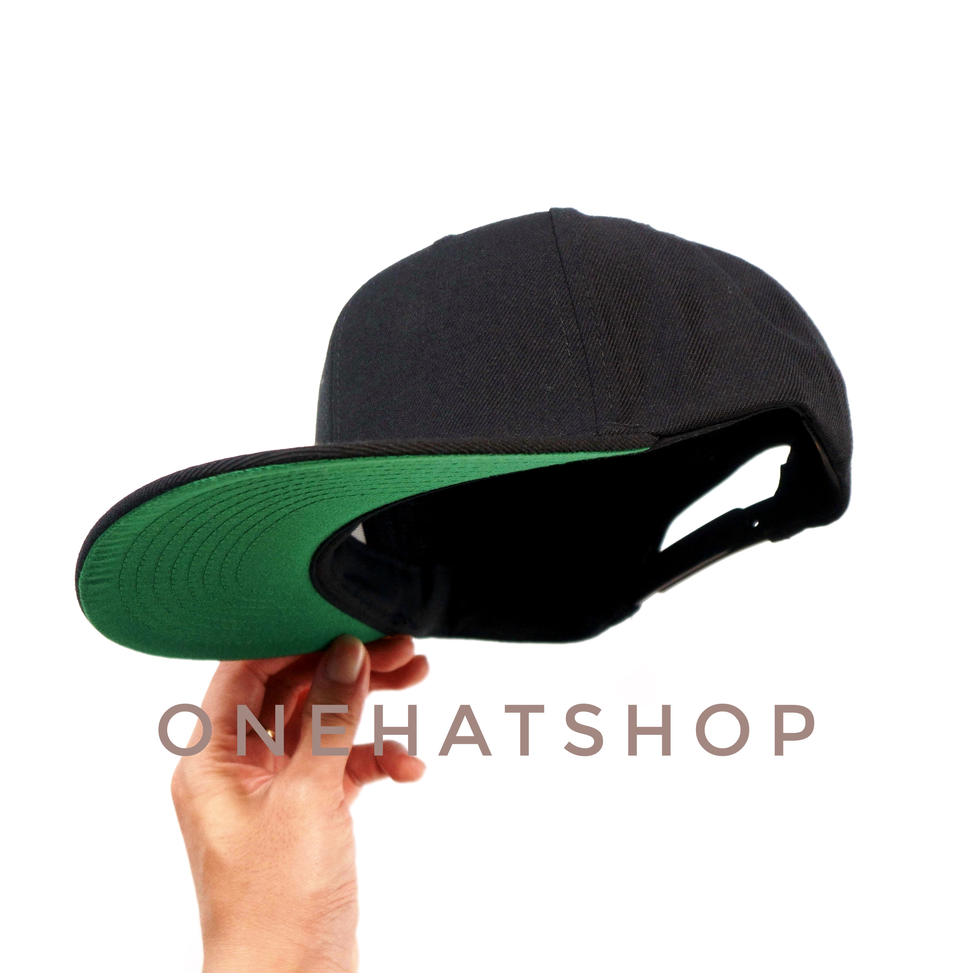 Nón Snapback Hip Hop Trơn Đen vành thẳng xịn chính hãng