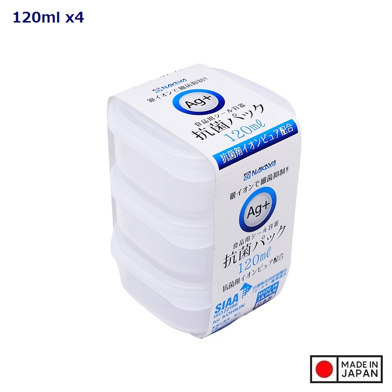 Bộ 3 set 2 hộp đựng thực phẩm từ nhựa PP cao cấp 120mL - Hàng nội địa Nhật