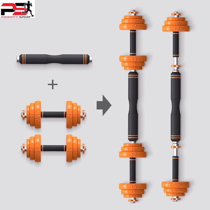 Bộ Tạ tay 30kg FED Gang mạ Niken Điều Chỉnh Đa Năng 4 IN 1 - 8007