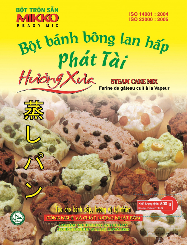 Bột bánh bông lan hấp 1kg - MIKKO HƯƠNG XƯA