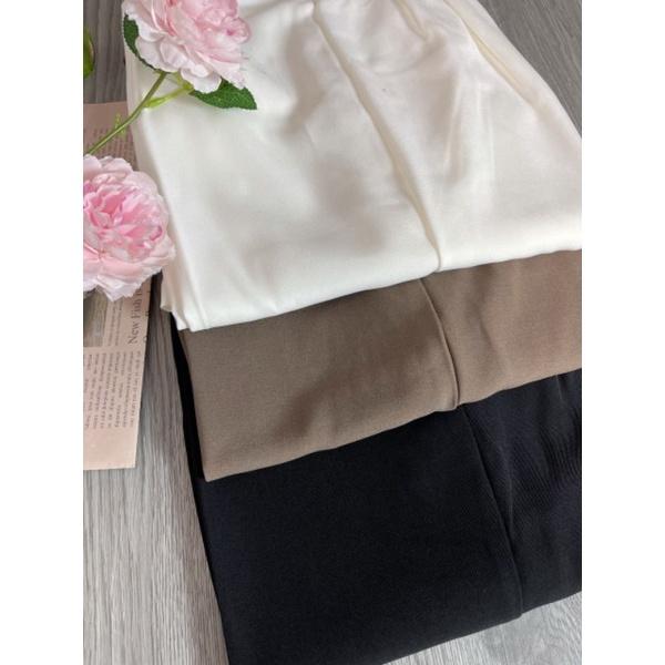 Quần ống suông nữ chất vải lụa cát hàn dài 102 đến 105cm