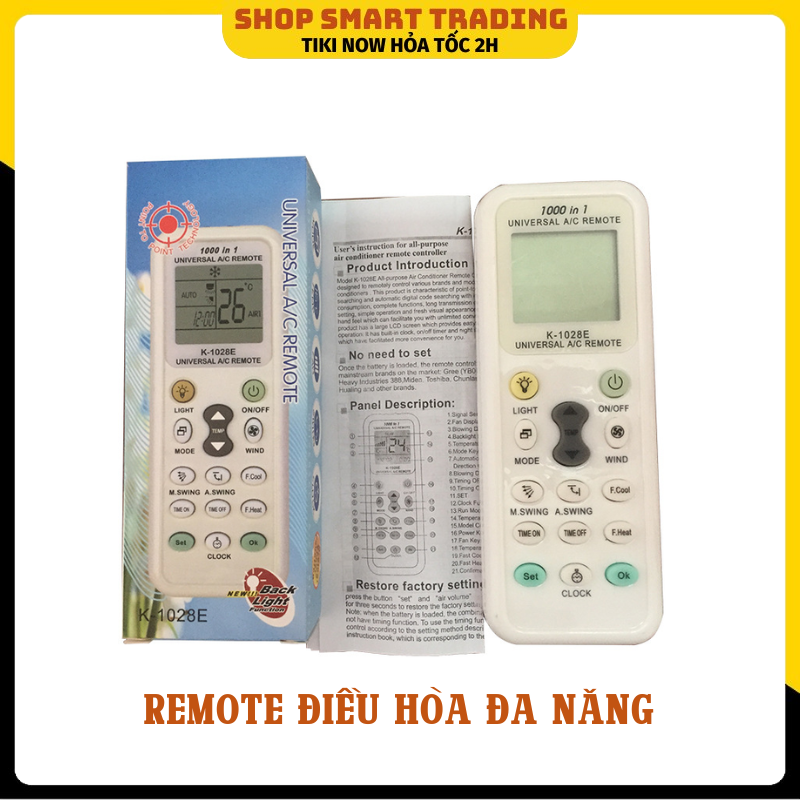 Remote Điều Khiển Điều Hòa Đa Năng - Dễ Sử Dụng - Thích Hợp Với Tất Cả Các Loại Máy Lạnh - Hàng nhập khẩu
