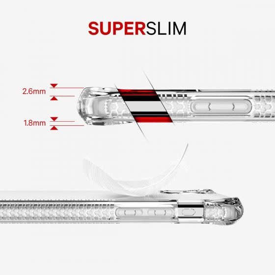 ỐP LƯNG KHÁNG KHUẨN VÀ CHỐNG SỐC QUÂN SỰ ITSKINS SPECTRUM CLEAR – ANTIMICROBIAL DROP SAFE 3M/10FT IPHONE 11PROMAX - HÀNG CHÍNH HÃNG