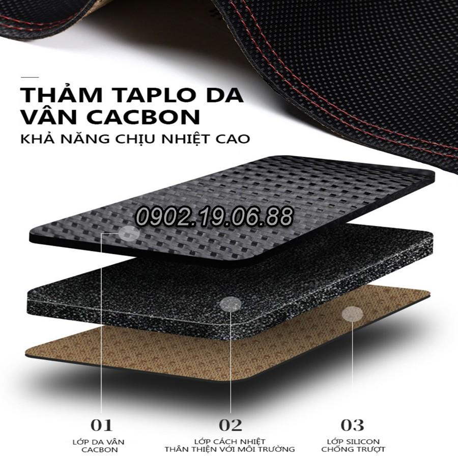 THẢM TAPLO DA VÂN CARBON DÀNH CHO TOYOTA FORTUNER 2008 - 2016