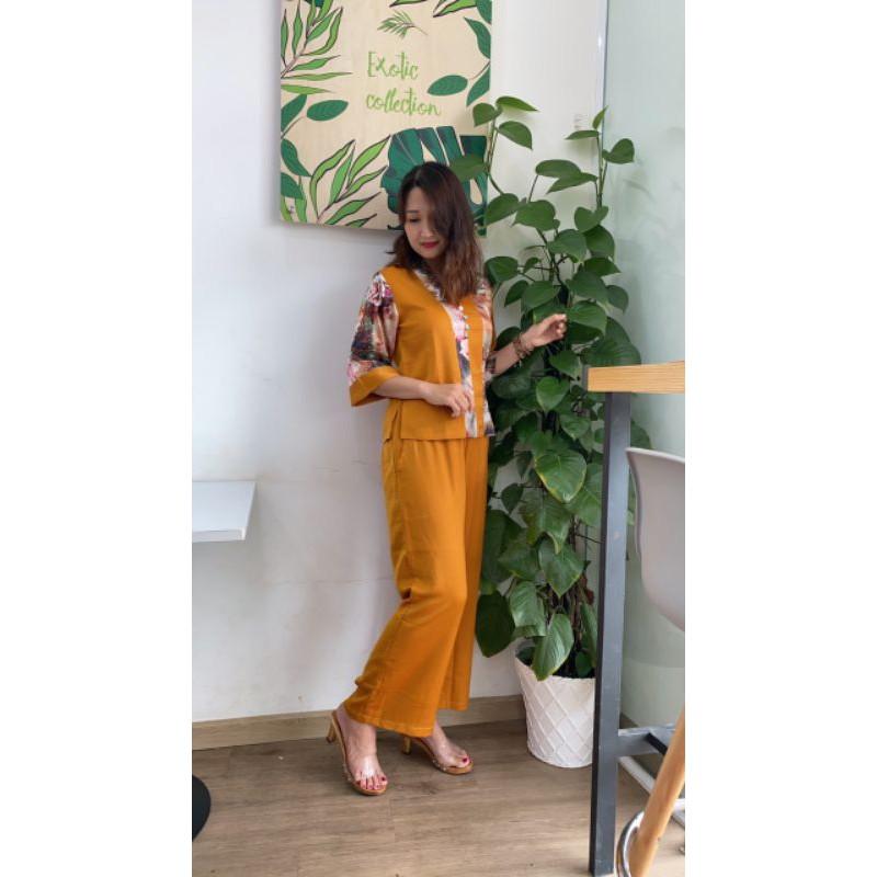 #đồ lam đi chùa#gấm phối lụa cao cấp
