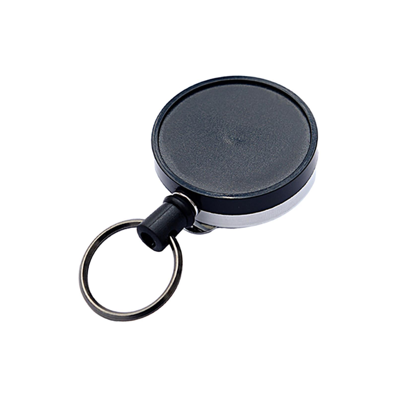 Retractable Keychain Zinc Alloy Carabiner Key Chain for Fishing Outdoor Work