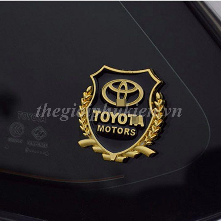 Combo 2 Logo dạng Bông lúa theo xe Toyota