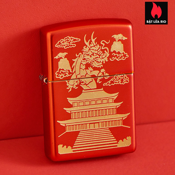 Bật Lửa Zippo 49517 – Zippo Eastern Design Dragon Design Metallic Red