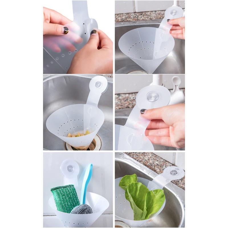 Giá Để Bọt Biển Rửa Chén Chất Liệu Thép Không Gỉ