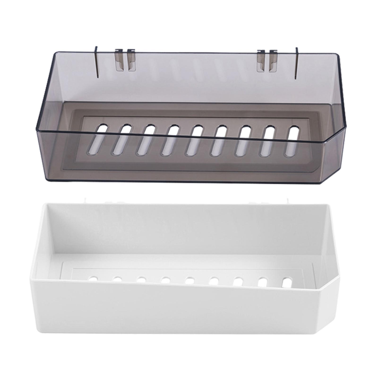 2Pcs Bathroom Shower Shelf Wall Mounted No Drilling Rustproof Bathroom Home