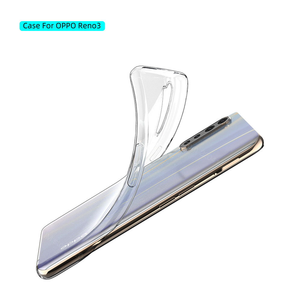 Ốp lưng dẻo silicon cho Oppo Reno 3 hiệu Ultra Thin siêu mỏng 0.6mm, chống trầy, chống bụi - Hàng nhập khẩu