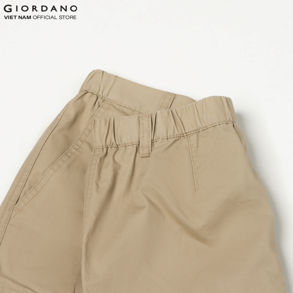 Quần Shorts Kaki Nam Túi Hộp Giordano 01101206