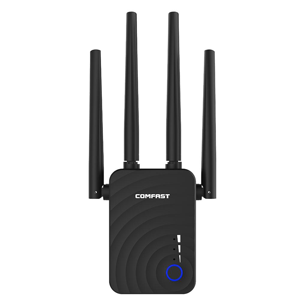 COMFAST 1200Mbps Wireless Booster 4 Antenna WIFI Range Extender EU Plug