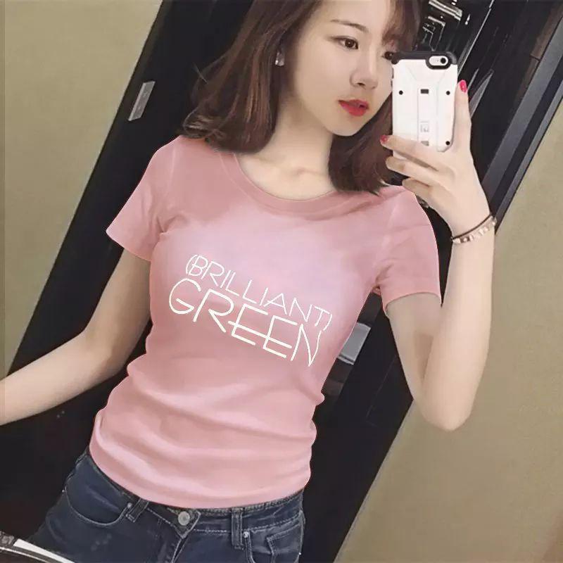 Áo Thun Phom Ôm Nữ In Chữ Có Size từ 38kg đến 75kg