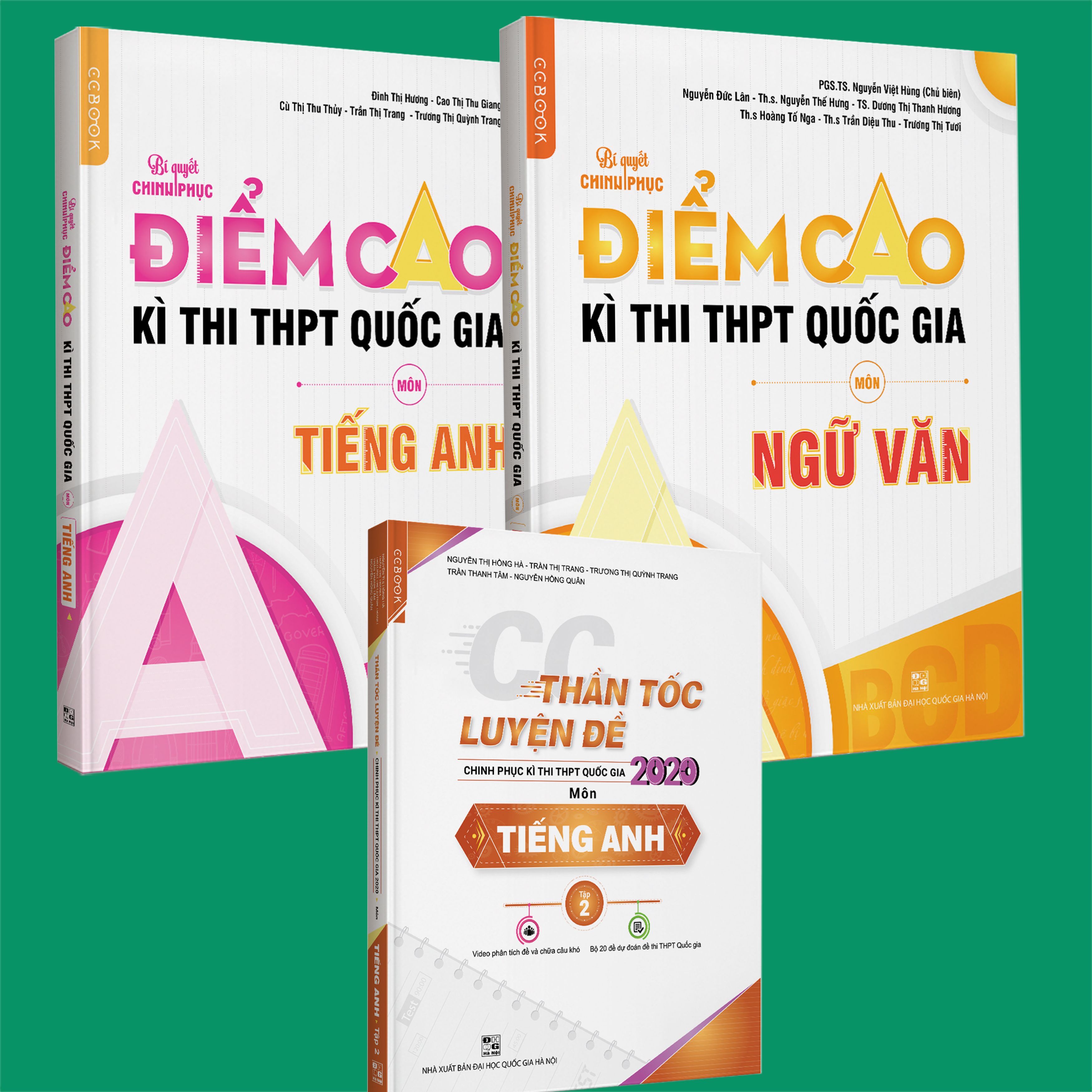 Combo Bí quyết chinh phục điểm cao Ngữ Văn 12 + Tiếng anh 12 + CC thần tốc luyện đề Tiếng anh tập 2