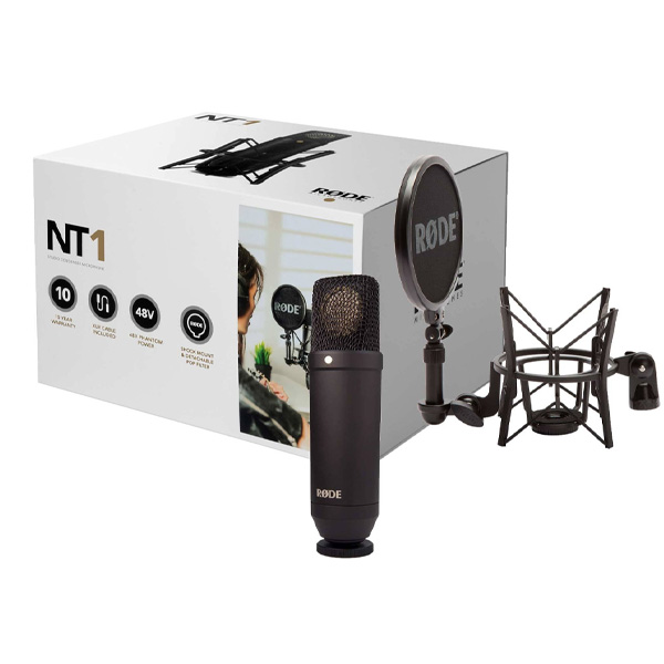 Micro thu âm Rode NT1-KIT kèm shockmount và màng lọc âm - Hàng chính hãng