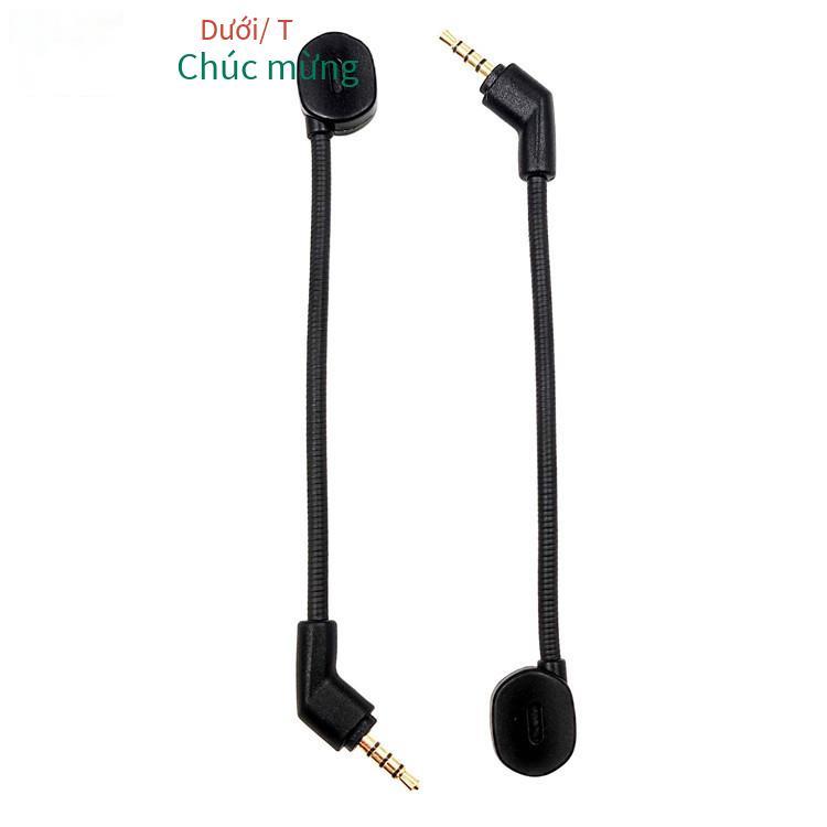 Ống kim loại đặc biệt cổ ngỗng có thể uốn cong micrô gắn trên đầu tai nghe trò chơi bằng giọng nói micrô cắm thẳng có micrô nhẹ