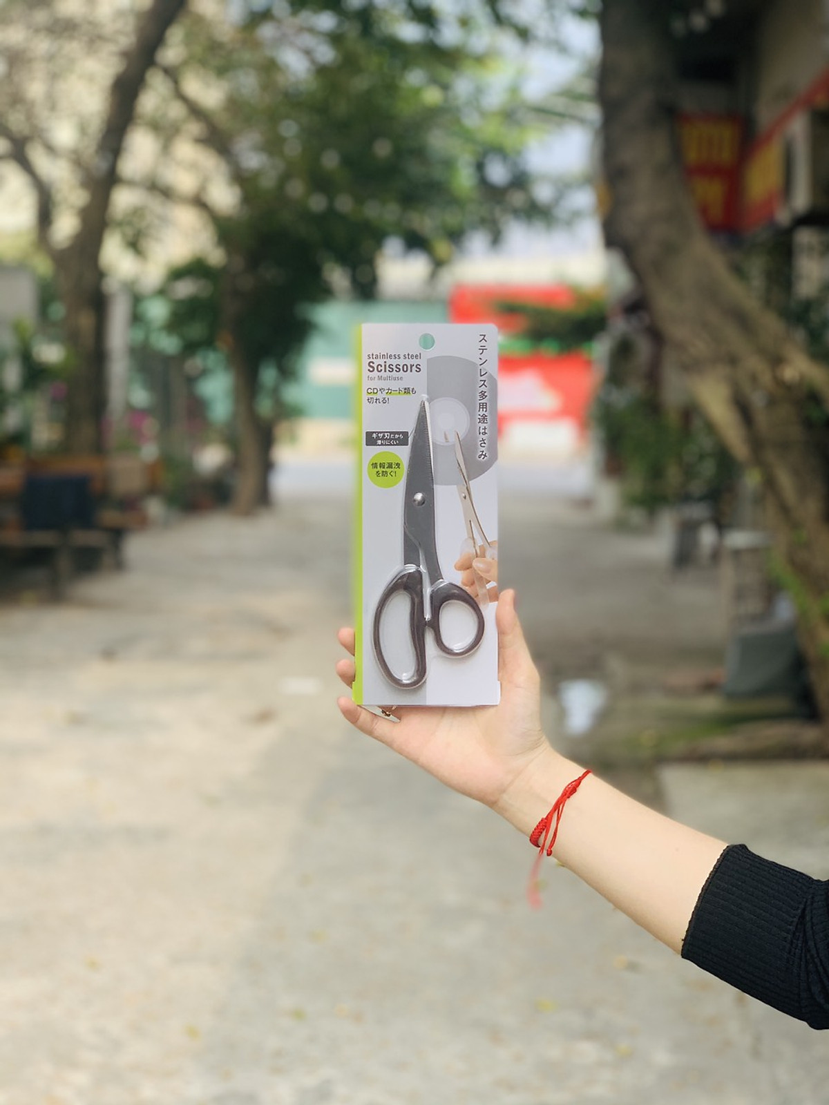 Kéo văn phòng Echo Metal 18cm, lưỡi kéo bằng thép không gỉ, sắc bén và bền bỉ - nội địa Nhật Bản