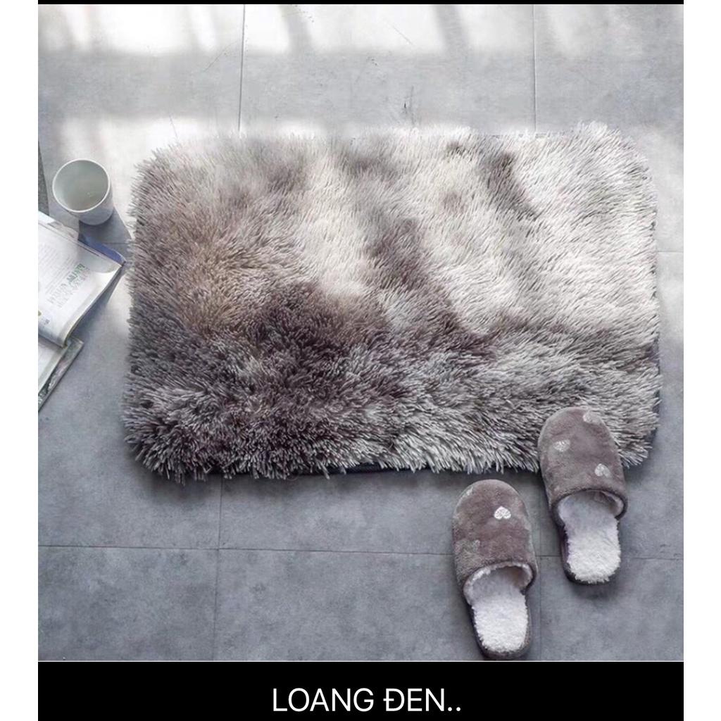 Thảm chùi chân lông loang 40x60cm, thảm lau chân phòng khách mềm mịn