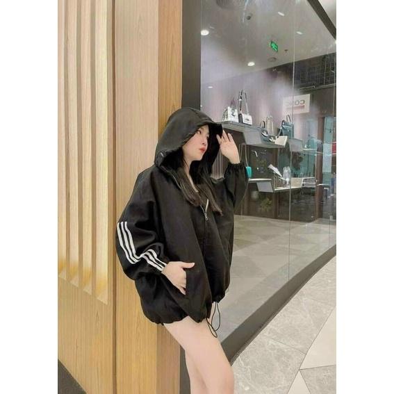 Áo khoác kaki da lộn dạ 2 lớp tay phồng cánh dơi sọc tay unisex ullzang nam nữ AK992