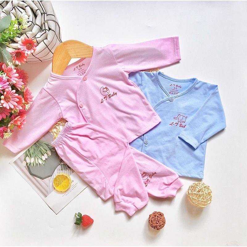 (MS40)Bộ khuy lệch dài tay chất cotton đẹp cho bé trai/gái