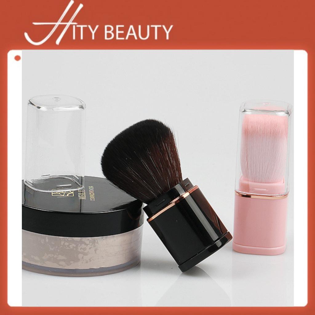 Cọ đánh phấn má hồng, phấn phủ mềm mại có nắp đậy - Hity Beauty