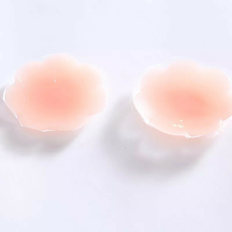 Miếng dán ngực silicon cao cấp - Miếng dán ti silicon siêu dính tái sử dụng nhiều lẫn - Hộp đỏ