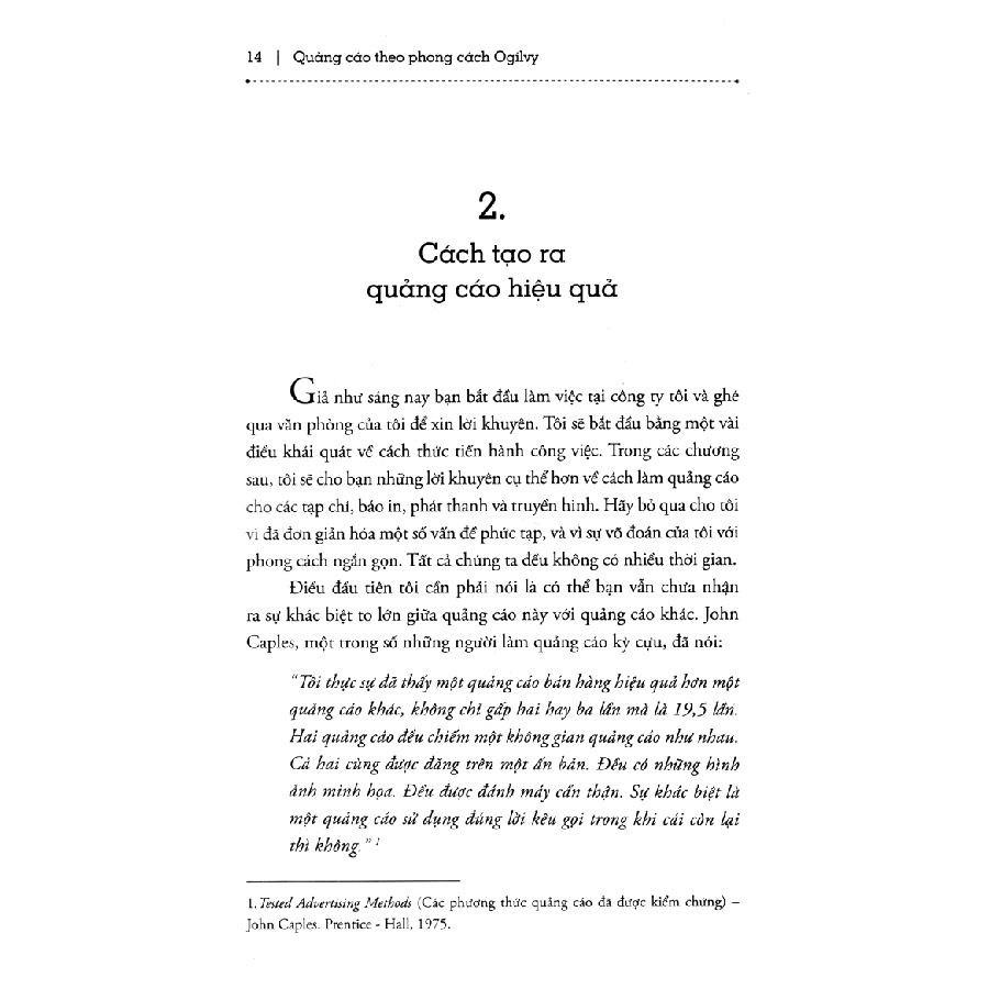 Quảng Cáo Theo Phong Cách Ogilvy