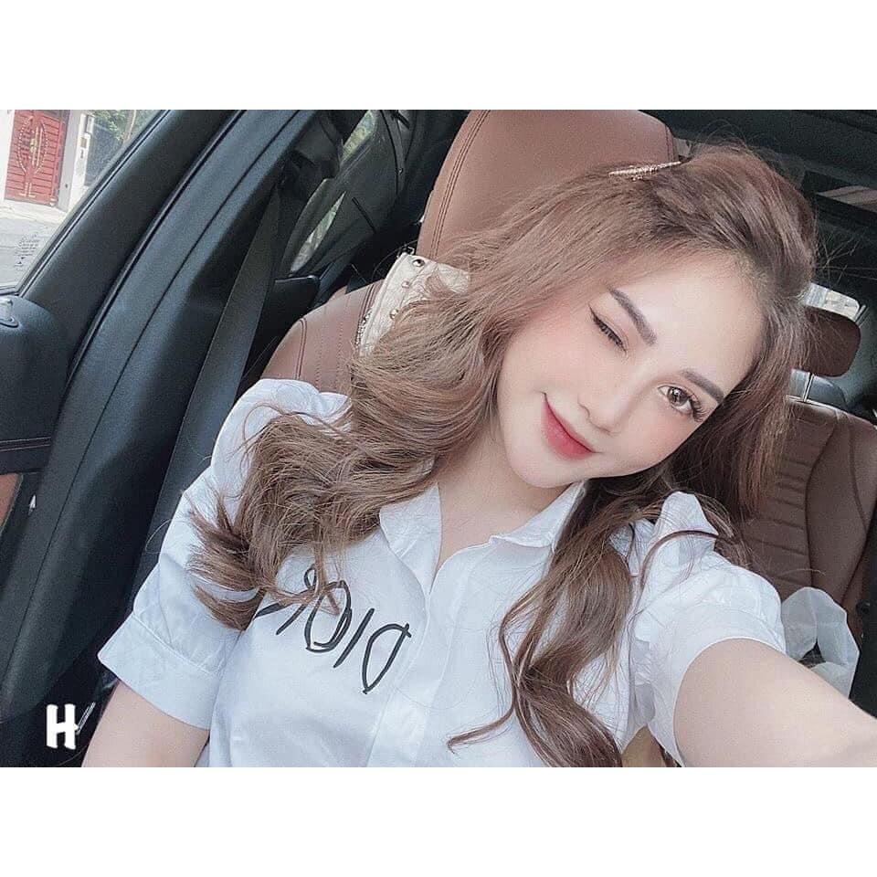 ÁO SƠ MI CỘC TAY BỒNG IN CHỮ DR - DRA0026